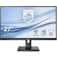 Philips B Line 275B1 27" 2K Display Monitor - Stunning 2560 x 1440 Resolution, Versatile DVI/HDMI/DisplayPort, 75Hz Refresh Rate